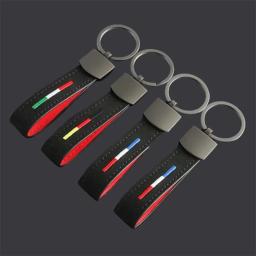 Camurça Car Alloy Keychain para Homens, Styling, Alemanha, Itália, França, Bandeira Chaveiros, Auto Acessórios, Chaveiro, Anéis, Presentes, Hangings - Image 1