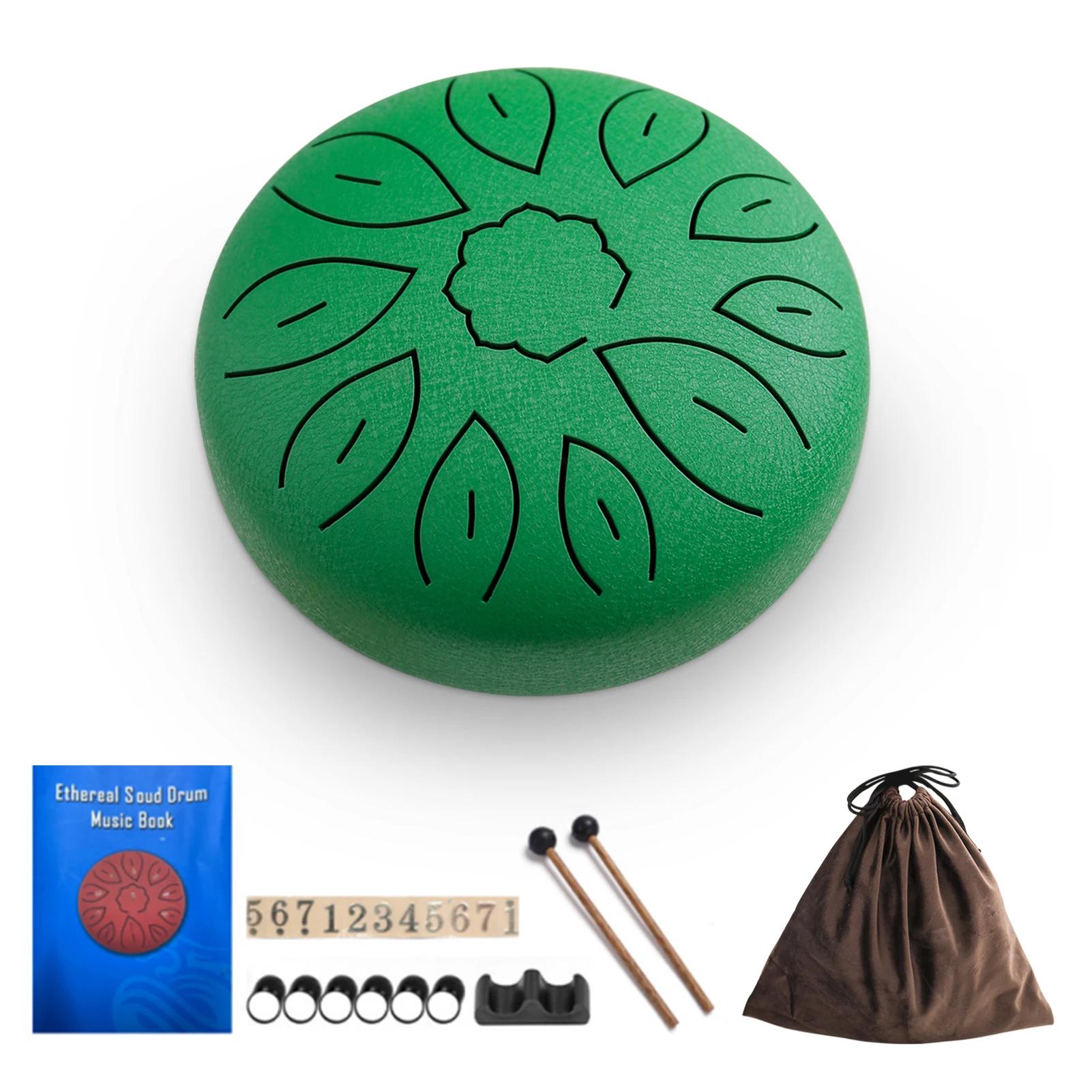 Aço Tongue Tambor para iniciantes, Percussão Instrumento Musical, Mão Tambor, Pad Sticks, Bolsa de Transporte, 11 Tune, 6 em - Image 1