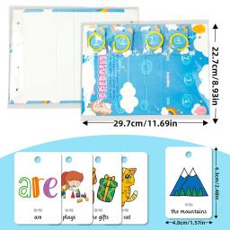 Diy modelo de mesa dos desenhos animados feitiço palavras educação cartão imagem carta aprendizagem cognitiva educação brinquedos para crianças - Image 6