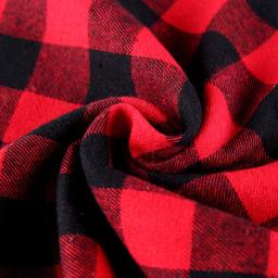 Toalha de saliva xadrez clássica para animais, bandana de cachorro, lenço de gato, lenço de cachorro, vermelho, preto, acessórios - Image 6