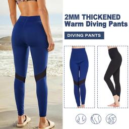 2mm calças de neoprene roupa de mergulho de mergulho de surf canoa das mulheres sailbee - Image 1