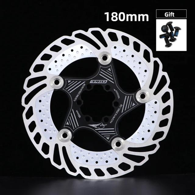 Rotor de Freio Flutuante IIIPRO para Mountain Bike MTB DH - 6 Polegadas com Resfriamento e Dissipação de Calor 160/180/203mm