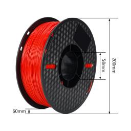 Kingroon-3D Filamento de Impressora, TPU, 1kg, 1,75mm, Macio, Flexível, Material de Impressão, Alta Resiliência, Plástico TPU, Peso Líquido - Image 4