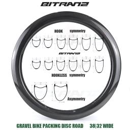 700c aro de carbono clincher sem câmara de ar 38mm 32mm largura bicicleta estrada 39/44/45/49/50/54/59/64mm gancho sem gancho disco cascalho roda da bicicleta - Image 1