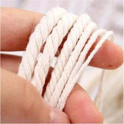 Corda de Macramé de algodão para artesanato DIY, cabides de tricô, Natal e casamento, 109 jardas, 218 jardas, 1mm, 2mm, 3mm, 4mm, 5mm, 6mm - Image 3