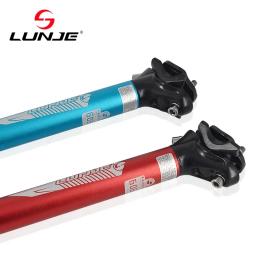 Lunje mountain road bicicleta selim ultraleve liga de alumínio mtb espigão tubo 27.2/30.9/31.6mm * 400mm peças ciclismo - Image 5
