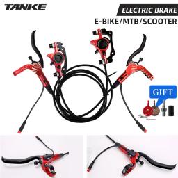 TANKE MTB Conjunto De Freio A Disco Elétrico Hidráulico E Scooter Power Control Shifter 160mm rotores Freios Da Bicicleta Ciclismo Acessório - Image 1