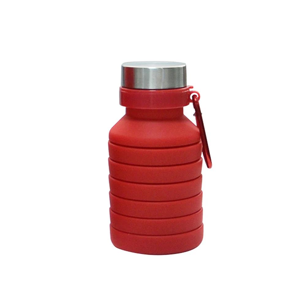 Garrafa de silicone retrátil portátil, garrafa de água dobrável, viagem ao ar livre, corrida, copo bebendo, esportes, 500ml, 550ml - Image 1