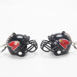 Criativo Rugby Capacete Chaveiro Pingente, Lembrança de Futebol Americano, Jóias Esportivas, Mini Capacete, Chaveiro do carro, Ornamento do saco - Image 6