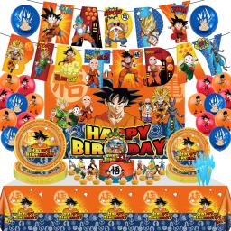 Dragon Balloon Party Decorações, Louça Descartável Menino, Prato De Papel, Guardanapo, Toalha De Mesa, Balões para Crianças, Fontes De Festa De Aniversário - Image 1