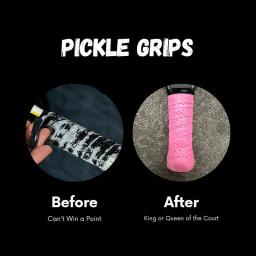 Apertos de raquete de tênis, Absorvente de suor, Fita antiderrapante, Fita adesiva para alças, Raquete Pickleball, 1 par - Image 3