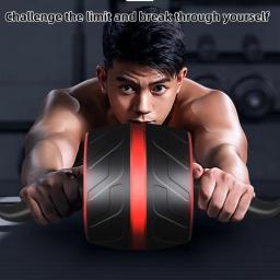 Roda de rolo abdominal multiuso com tapete de joelho antiderrapante equipamento de treino de núcleo de aperto ergonômico para exercício de fitness de academia em casa - Image 2