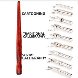 Dainayw 9 Caligrafia Nibs Dip Pen Set, Cartoon Animação Lettering, Skeching Art Desenho, Mapeamento de desenhos decorativos - Image 1