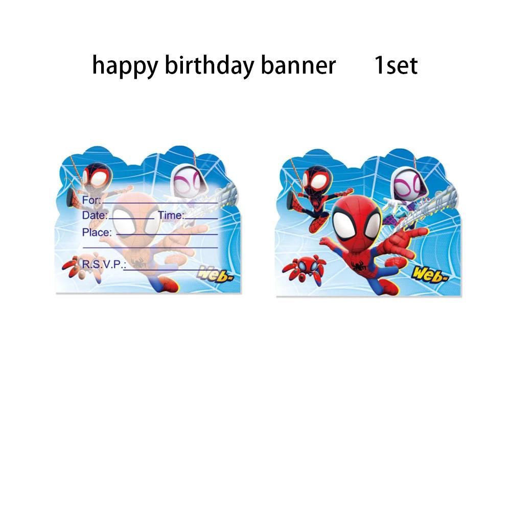 Cartões de Convite para Crianças, Super-heróis, Baby Shower, Birthday Party, Decoração Suprimentos, Meninos Favores, Festa, Eventos, 10 PCs/Pack - Image 1