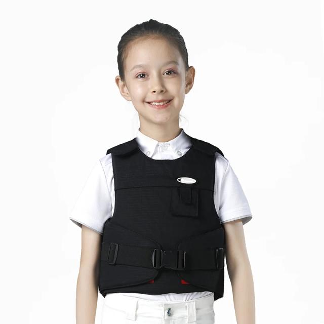 Colete Equestre Infantil Unissex Preto