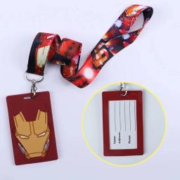 Miniso-Soft Glue Card Holder para Criança, Clipe de Cordão, Figuras Anime, Iron Man, Campus, Spiderman, Campus ID, Toy Gifts, Cabresto, 6 estilos - Image 5