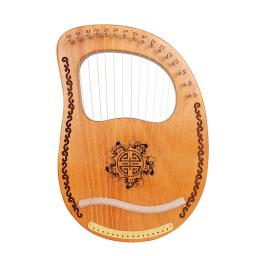 Mogno Lira Harpa com Ferramenta de Afinação para Crianças e Adultos, 16 Cordas, Instrumento de Madeira, Iniciantes - Image 1