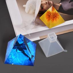 Molde de silicone Fundição para DIY, resina epóxi Gesso, Pirâmide Triangular, Arte Artesanato, Acessórios Fazendo Suprimentos, Deco Peças Materiais - Image 4