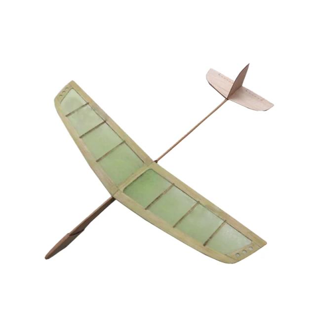 Kit Modelo Avião Planador Madeira Leve 410mm Envergadura 365mm