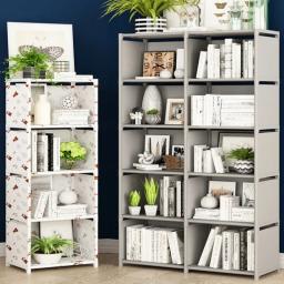 Estante portátil multicamadas, guarda-roupa, cubo, organizador de armazenamento, estante, sala de estar, sala de estudo, armário de armazenamento de quarto - Image 4