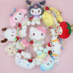 Anime dos desenhos animados bonecas de pelúcia animais de pelúcia saco enforcamentos chaveiros de pelúcia presentes de formatura de aniversário de natal para crianças - Image 2