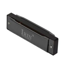 IRIN-Preto Niquelado C Chave Harmonica, Órgão da Boca, Adequado para Amantes de Música, Instrumento de Sopros, 10 Furos, 20 Tons - Image 2