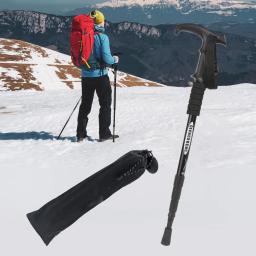 Outdoor Folding Trekking Pole, bengala portátil, caminhadas telescópica, leve, escalada de acampamento, 4 seções - Image 6