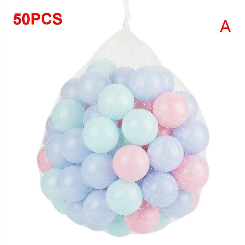 50/100Pcs 5.5cm Bola Marinha Piscina de água macia Ocean Wave Ball Bolas de plástico do bebê Outdoor Ball Pits Toy Macaron Ocean Ball - Image 1