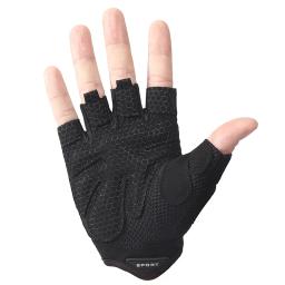 Luvas de ciclismo meio dedo para adultos, antiderrapante, respirável, amortecedor, bicicleta, esportes ao ar livre, equitação, fitness, 1 par - Image 4