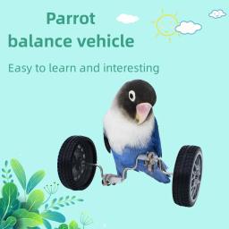 Papagaio equilíbrio carro Deboring brinquedos, pequeno e médio porte pássaro suprimentos, Roller skate, adereços de treinamento de habilidade, Phoenix - Image 2