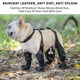 Sapato impermeável para animais, botas antiderrapantes, sapatos para cães, filhotes e animais, botas de chuva, cães pequenos, médios e grandes, acessórios para animais - Image 3