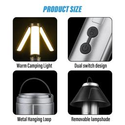 Multifuncional Camping Light, Escalada Lanterna, 2 em 1, Fretable Light Pole, Adequado para Outdoor - Image 4