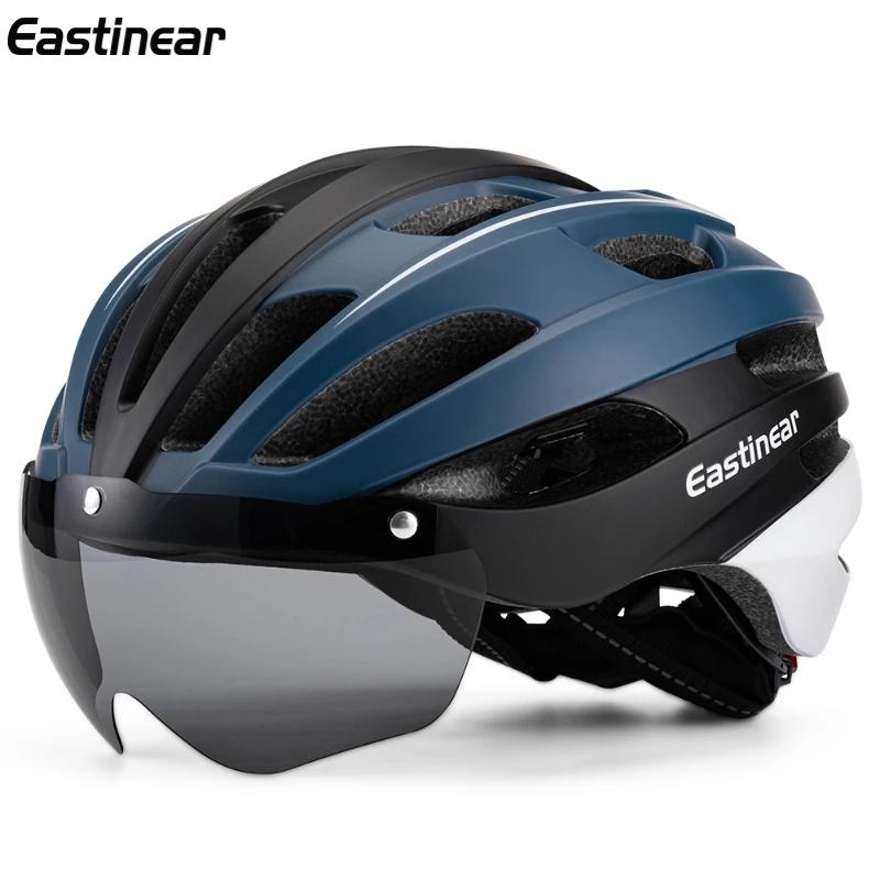 Eastinear-road Capacete De Bicicleta Com Luz Traseira LED, Capacete De Ciclismo, Respirável, Ajuste 57-62cm, Ultra Leve, Para Adulto - Image 1
