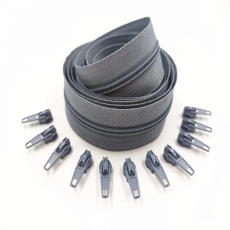 Long Nylon Zíperes Rolls, Slider Zipper, Acessórios De Costura, Alfaiate, 2 m, 3 m, 5 m, 10 m, 2 Pcs, 4 Pcs, 6 Pcs, 10 Pcs, 20 Pcs - Image 1