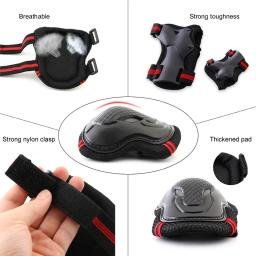 Equipamento de proteção para crianças e adultos, Cotovelo e joelheiras para patinação, Equipamento de proteção para patinação, Capacete de ciclismo e equitação - Image 2