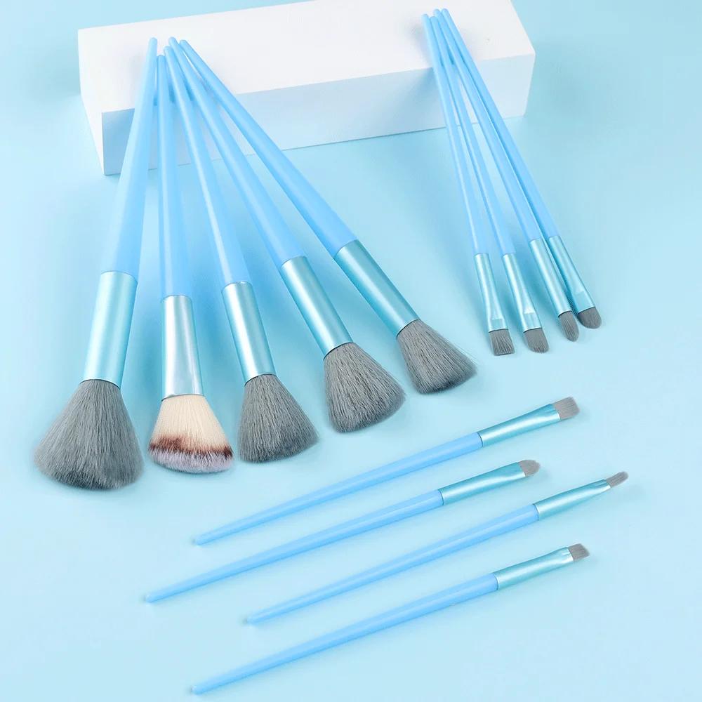 Conjunto de pincéis de maquiagem, 13 peças, profissional, base macia, pó, corretivo, sombra, delineador, blush, maquiagem cosmética, ferramenta de beleza - Image 1