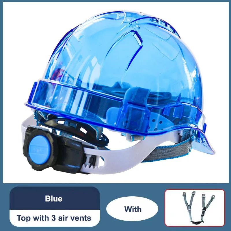 Capacete de segurança transparente para construção Escalada Steeplejack, trabalhador protetor, chapéu duro, local de trabalho ao ar livre, proteção de cabeça - Image 1