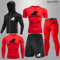 roupas masculinas conjuntos masculinos kimono jiu jitsu Compressão terno do esporte dos homens bjj mma rashguard muay thai kickboxing t camisas + calças conjuntos de camisas de boxe treino esportes faixa terno - Image 4