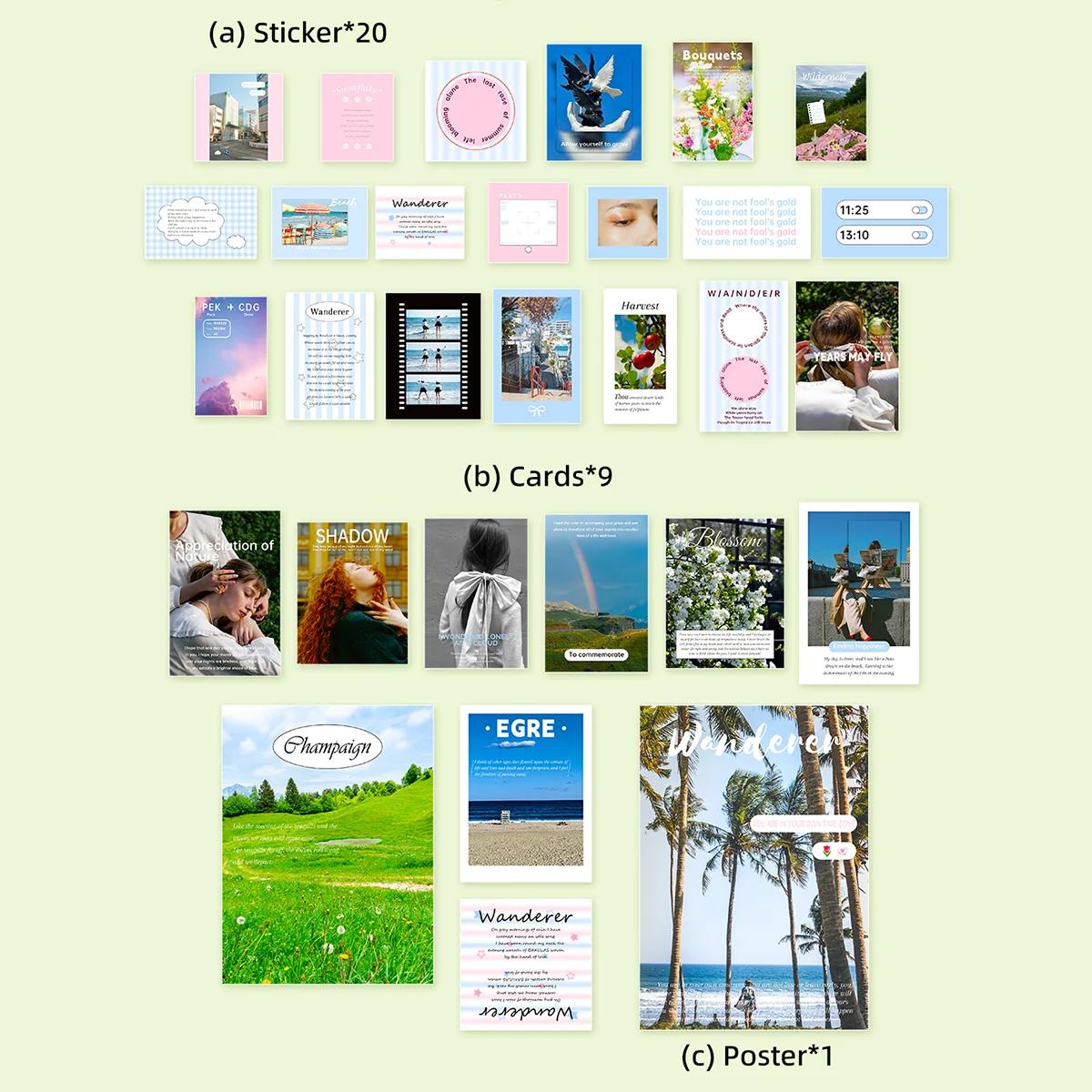 WAKAWAKA Inner Monologue Memo Pad, Papel Material para Artes, Artesanato DIY, Álbum, Jornal, Planejador, Scrapbook, Papelaria, 30Pcs - Image 1