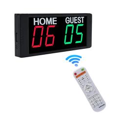 Mini placar portátil de basquete com display led, controle remoto, brilho ajustável, digital, jogo de bola, temporizador - Image 5