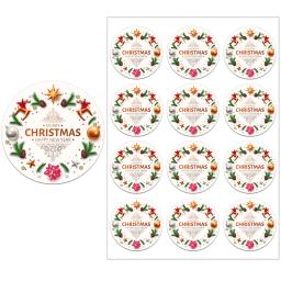 Adesivos decorativos para natal, adesivos com múltiplos selos para embalar envelopes, festa de ano novo, decoração de natal, presentes - Image 2