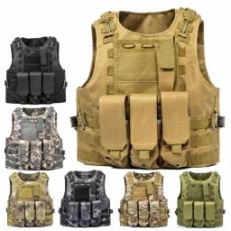 Colete Tactical Camouflage Combat, Airsoft Vest, Assault Coletes, Roupa ao ar livre, CS Sports and Hunting, Molle Equipment - Image 2