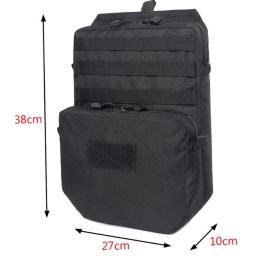 Mochila de hidratação tática, Airsoft Combat Molle Water Bag, Caça Caminhadas Vest, Expansão anexada bolsa, Equipamento - Image 3