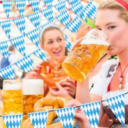Oktoberfest decorações bandeira de verificação da Baviera banner de boas-vindas para festa temática alemã guirlanda bávara festa alemã bunting 32.8 - Image 4