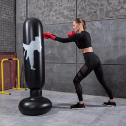 Saco De Boxe Inflável, Pilar De Treinamento, Coluna Copo, Saco De Perfuração, Alívio De Pressão, Base De Água Do Exercício, Pé Sandbag, 1.6m - Image 3