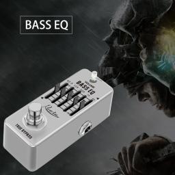 Rowin LEF-317B baixo eq pedal 5 banda equalizador pedais para baixo guitarra com 5 banda gráfico mini tamanho true bypass - Image 2