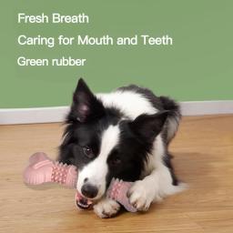 Brinquedos de mastigação tipo osso para pet, brinquedos de limpeza de dentes, entretenimento divertido oral, molares para animais, brinquedos para cães TPR - Image 3