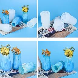 Molde De Resina Epóxi De Cristal Para Vaso De DIY, Vaso De Flores, Molde De Silicone, Artesanato Artesanal, Decorações Para Casa, Ferramentas De Fundição, 1PC - Image 2