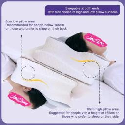 Almofada Forma Borboleta De Espuma De Memória, Cervical Relaxante, Retorno Lento, Alívio Da Dor No Pescoço, Almofada Ortopédica Para Dormir, Novo - Image 3
