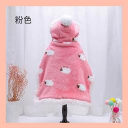 Manto De Algodão De Flanela Para Animais De Estimação, Roupa De Cachorro De Inverno, Casaco Grande e Pequeno, Traje Quente Corgi, Roupa De Gato - Image 4
